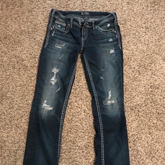 Silver Jeans Denim - Silver Jeans distressed